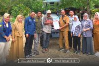 Peneriman bantuan alat dan mesin pertanian secara simbolis oleh Dinas Pertanian dan Ketahanan Pangan Kabupten Boalemo. (Dok: Redaksi pagata)