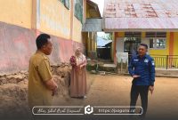Kunjungan lokasi SDN 19 Paguyaman oleh Anggota DPRD Boalemo Arman Naway (Dok: pagata)