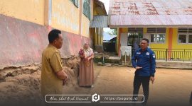 Kunjungan lokasi SDN 19 Paguyaman oleh Anggota DPRD Boalemo Arman Naway (Dok: pagata)