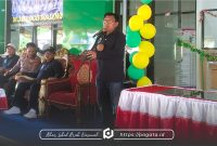 Ketua DPRD Boalemo, Eka Putra Noho saat memberikan sambutan pada pengresmian gedung baru Laboratorium Kesehatan Masyarakat (Dok. Redaksi pagata)