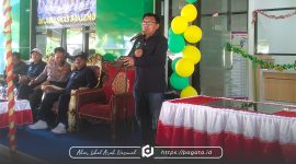 Ketua DPRD Boalemo, Eka Putra Noho saat memberikan sambutan pada pengresmian gedung baru Laboratorium Kesehatan Masyarakat (Dok. Redaksi pagata)