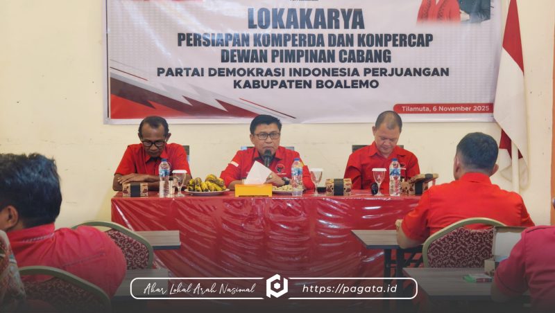 Lokarya persiapan komperda dan kompercap DPC PDI-P Boalemo (foto: istimewa)
