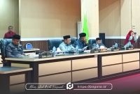 Ketua DPRD Boalemo, Karywan Eka Putra Noho. Saat memimpin sidang paripurna. Foto/humas DPRD