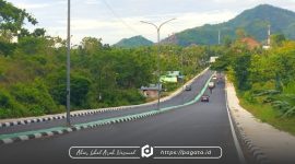 Ruas jalan lintas Provinsi, hingga Sulawesi yang ada di Kecamatan Tilamuta, (Foto: Shertanews)