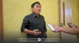 Ketua DPRD Boalemo, Karyawan Eka Putra Noho, S.sos dalam wanwancara (Foto : pagata)