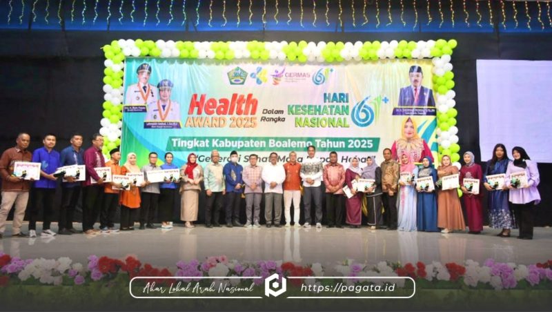 Health Award 2025, Hari Kesehatan Nasional ke-61 Tingkat Kabupaten Boalemo. (Foto: Humas/Arif)