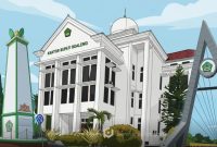 Icon bangunan Daerah Kabupaten Boalemo.
Iustrasi Ai: Creator @sama.nama