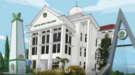 Icon bangunan Daerah Kabupaten Boalemo.
Iustrasi Ai: Creator @sama.nama