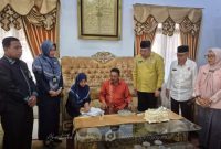 Penandatangan Kerjasama antara Bupati Boalemo Drs. Rum Pagau dengan Ketua Pengadilan Agama Tilamuta Royana Latif  S.H.I., M. H. Foto/MC Kominfo Boalemo