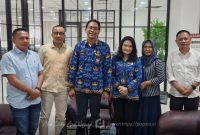 Wakil Bupati Boalemo Lahmuddin Hambali didampingi Kepala BKPSDM Kabupaten Boalemo Rahmat Biya melaksanakan audiensi dengan Direktur Pengawasan dan Pengendalian BKN RI. Foto/istimewa