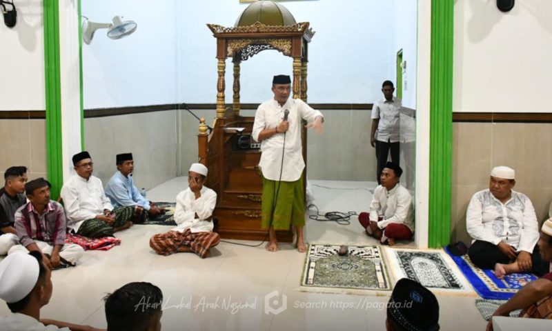 Wabup Lahmuddin Hambali, Bersama Forkopimda, Safari Ramadhan di Masjid Al I’Mal, Desa Hulawa Kecamatan Paguyaman. Foto/Rio Larekeng @kominfo.boalemo