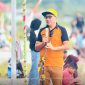 Wakil Bupati Boalemo, Lahmuddin Hambali saat membuka acara ivent balap perahu. dok/@ist.