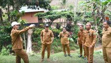 Tindak Lanjut Koordinasi Pusat, Wabup Lahmuddin Pastikan Kesiapan Lahan Embung yang ada di Desa Mohungo Foto/@riolarekeng