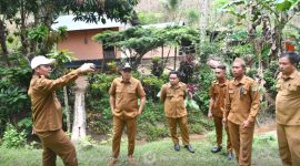 Tindak Lanjut Koordinasi Pusat, Wabup Lahmuddin Pastikan Kesiapan Lahan Embung yang ada di Desa Mohungo Foto/@riolarekeng