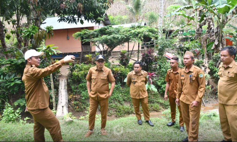 Tindak Lanjut Koordinasi Pusat, Wabup Lahmuddin Pastikan Kesiapan Lahan Embung yang ada di Desa Mohungo Foto/@riolarekeng