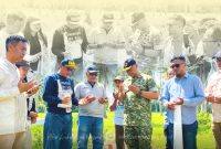 Gaya Religius Wabup Lahmuddin: Awali Pembangunan Batalyon Militer dengan Penyerahan Diri kepada Sang Pencipta. Foto/@rio.diskominfo