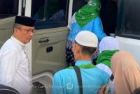 Wakil Bupati Boalemo, Lahmuddin Hambali Resmi Lepas Keberangkatan Jemaah Calon Haji Musim 1447 H. /@redaksi