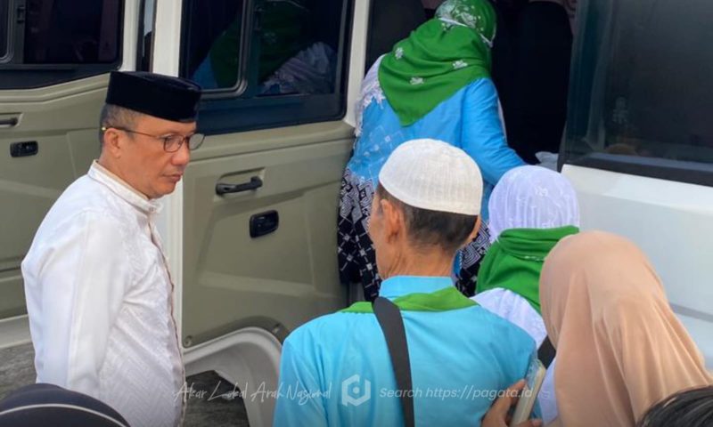Wakil Bupati Boalemo, Lahmuddin Hambali Resmi Lepas Keberangkatan Jemaah Calon Haji Musim 1447 H. /@redaksi