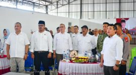 Bupati Rum Pagau, Bersama Unsur Forkopimda Serta Pimpinan OPD Terkait Hadiri Peresmian Koperasi Desa Merah Putih, Boalemo Resmi Menjadi Bagian Program Strategis Nasional. Foto/@rio.kominfo