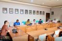 Wakil Bupati Boalemo, Lahmuddin Hambali mempiin rapat koordinasi bersama panitia tahunan. Foto/@ist.