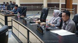 Anggota Legislatif DPRD Boalemo, Aris Munandar Rahim, Saat Menyampaikan Pandangan Fraksi Dalam Rapat Paripurna. Foto/@humas.dprdboalemo