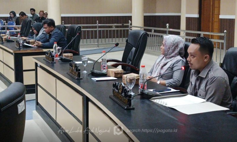 Anggota Legislatif DPRD Boalemo, Aris Munandar Rahim, Saat Menyampaikan Pandangan Fraksi Dalam Rapat Paripurna. Foto/@humas.dprdboalemo