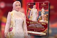 Ketua Dekranasda Boalemo Pukau Penonton Kriya Nusa Lewat Balutan Sulaman Karawo. Foto/@ist.