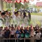 Pelepasan Mahasiswa Universitas STIKES Famika Makassar, oleh Bupati Boalemo. Foto/@fey (goupdate.id)